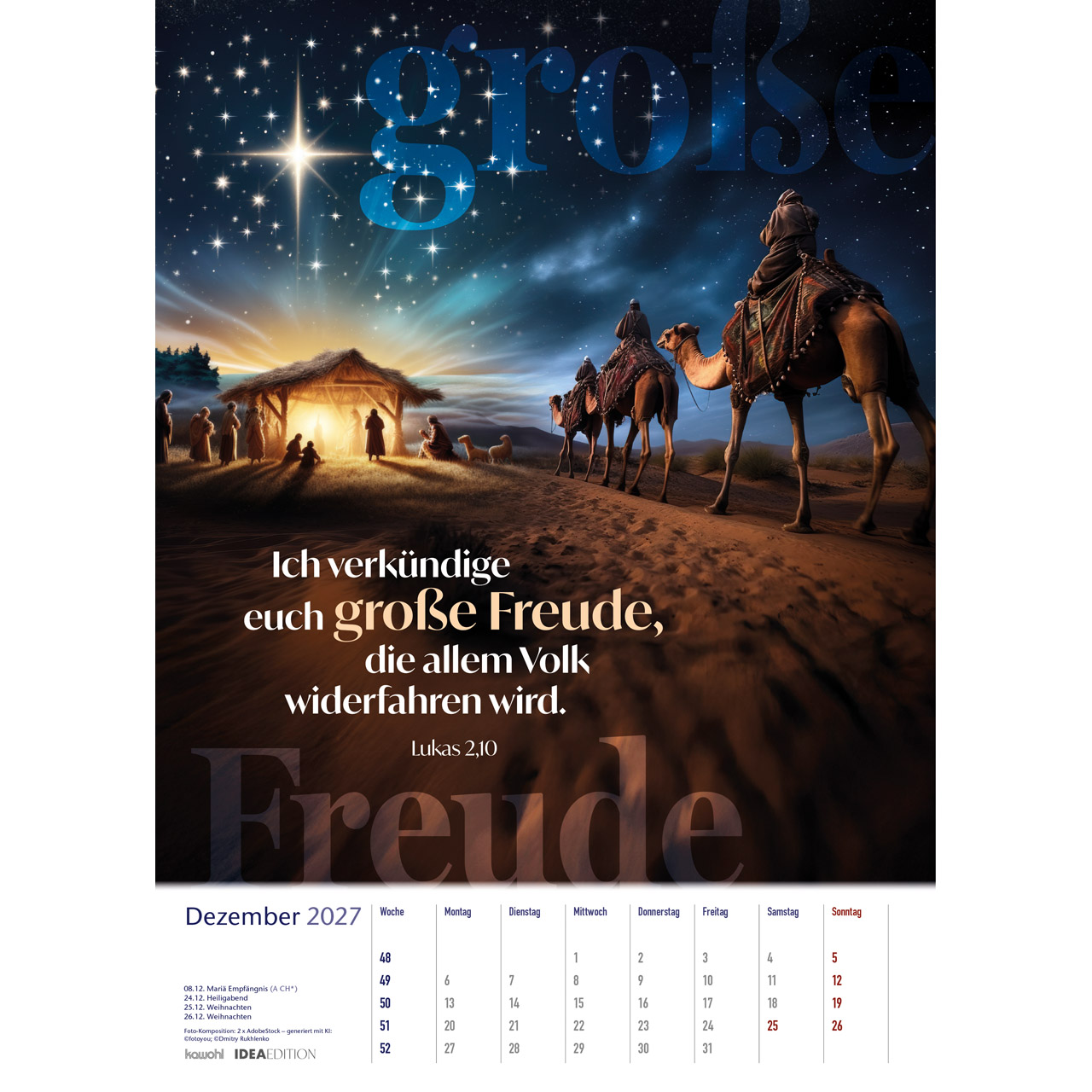 Auf seinem Weg 2027 - Wandkalender IDEA Edition