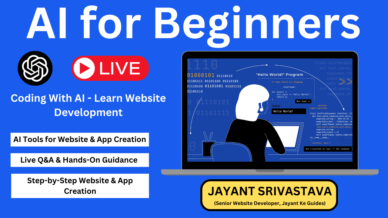 Dynamic Web Development with AI: Zero to Hero (Hindi) + 5 Free Bonuses