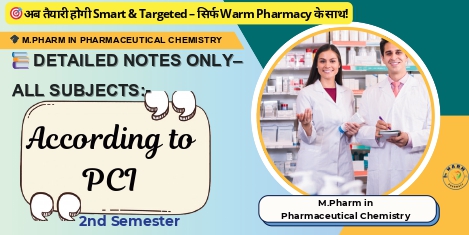 ✅M.Pharm in ✅Pharmaceutical Chemistry -2nd Semester-Notes
