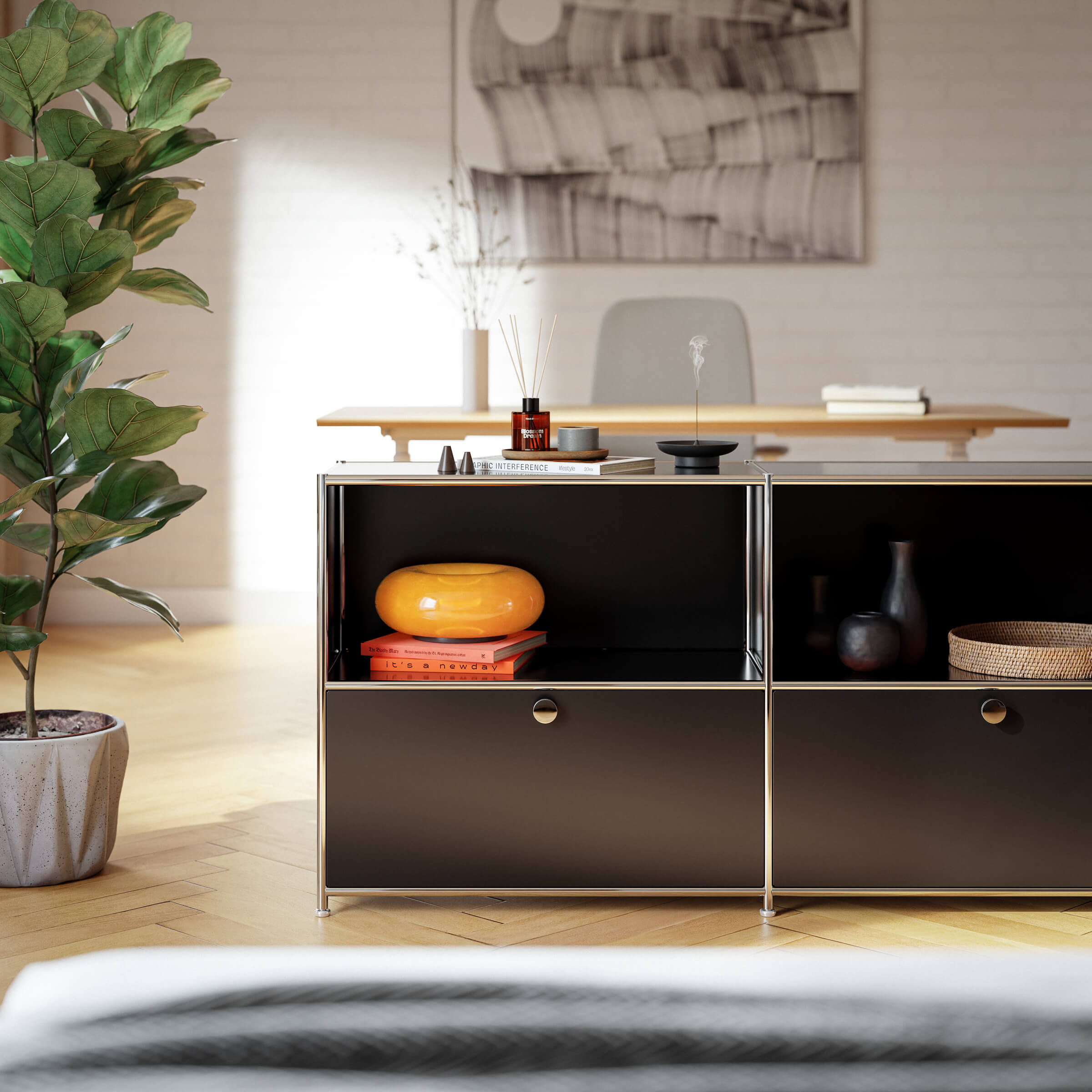 Cubox Erweiterungs-Set, 2 Ebenen, 1 Klappe