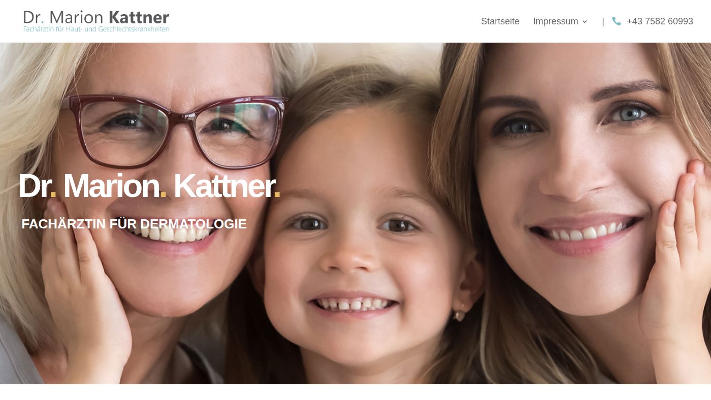 The home page of drmarionkattner.at