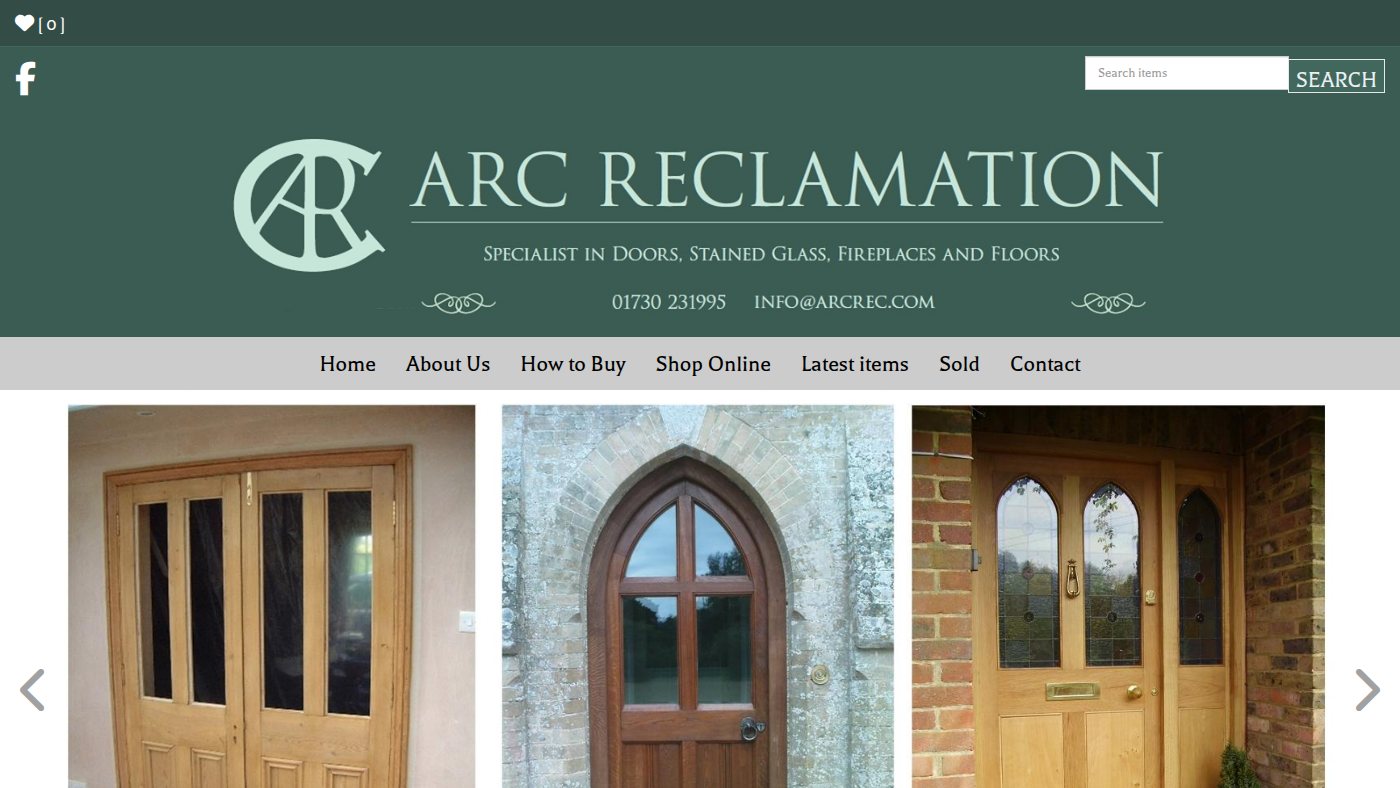 The home page of arcreclamation.com