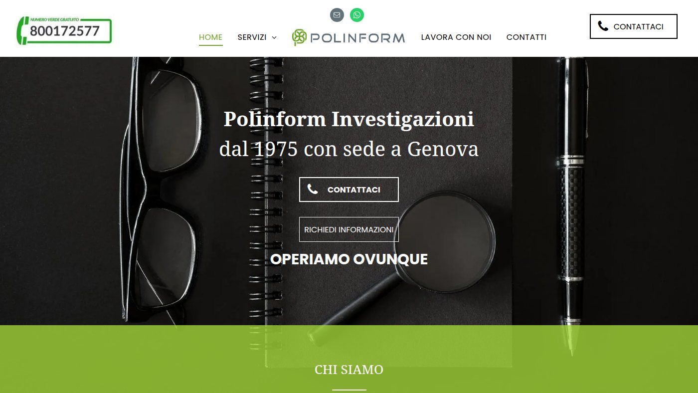 The home page of polinform.com