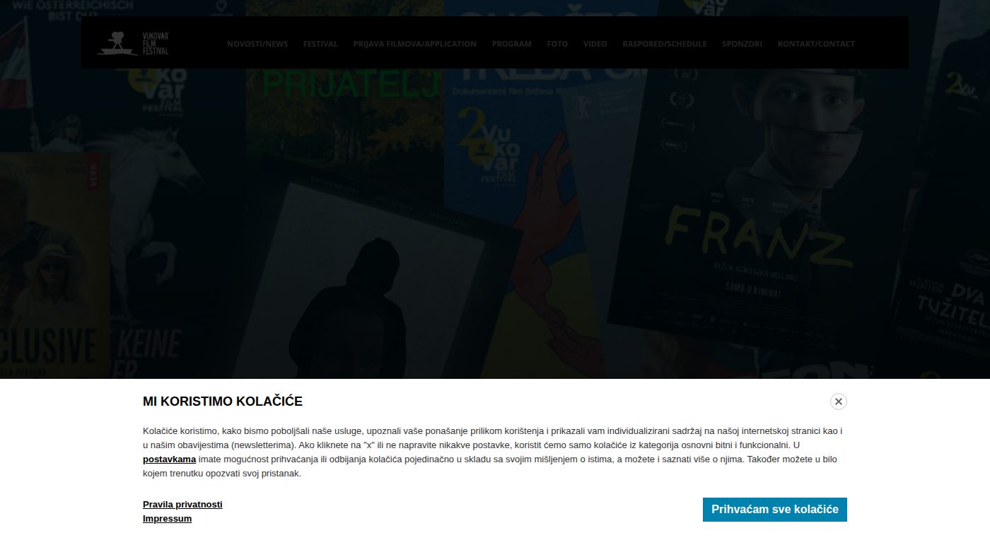 The home page of vukovarfilmfestival.com