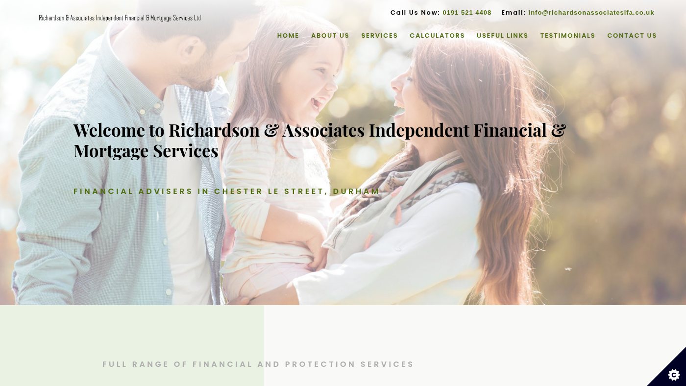 The home page of richardsonassociatesifa.co.uk