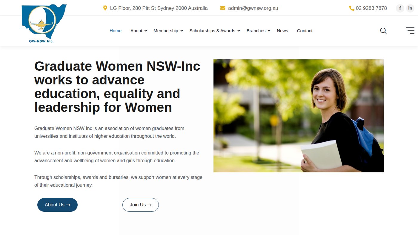 The home page of gwnsw.org.au