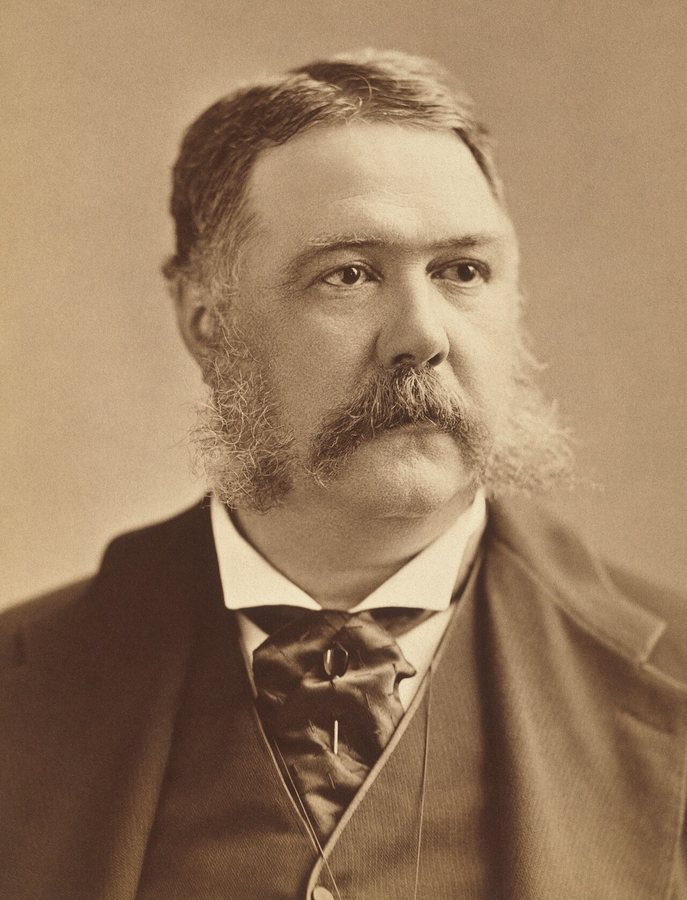 Wiceprezydent Chester A. Arthur objął urząd po śmierci Garfielda