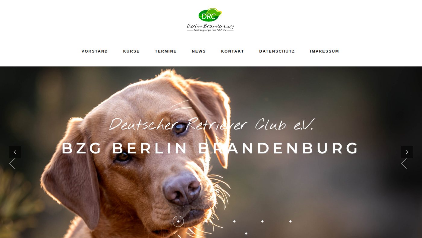 The home page of drc-bzg-bb.de
