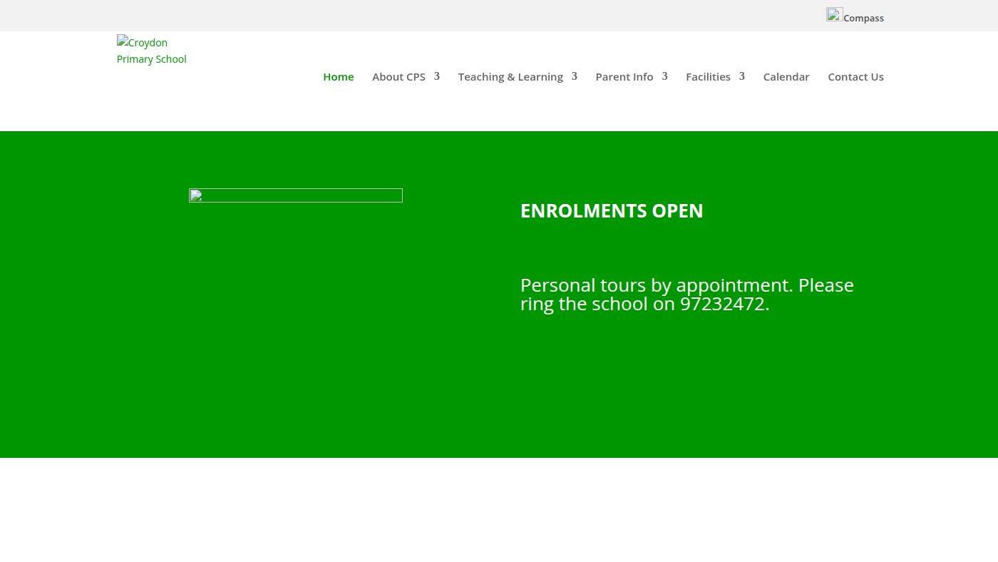 The home page of croydonps.vic.edu.au