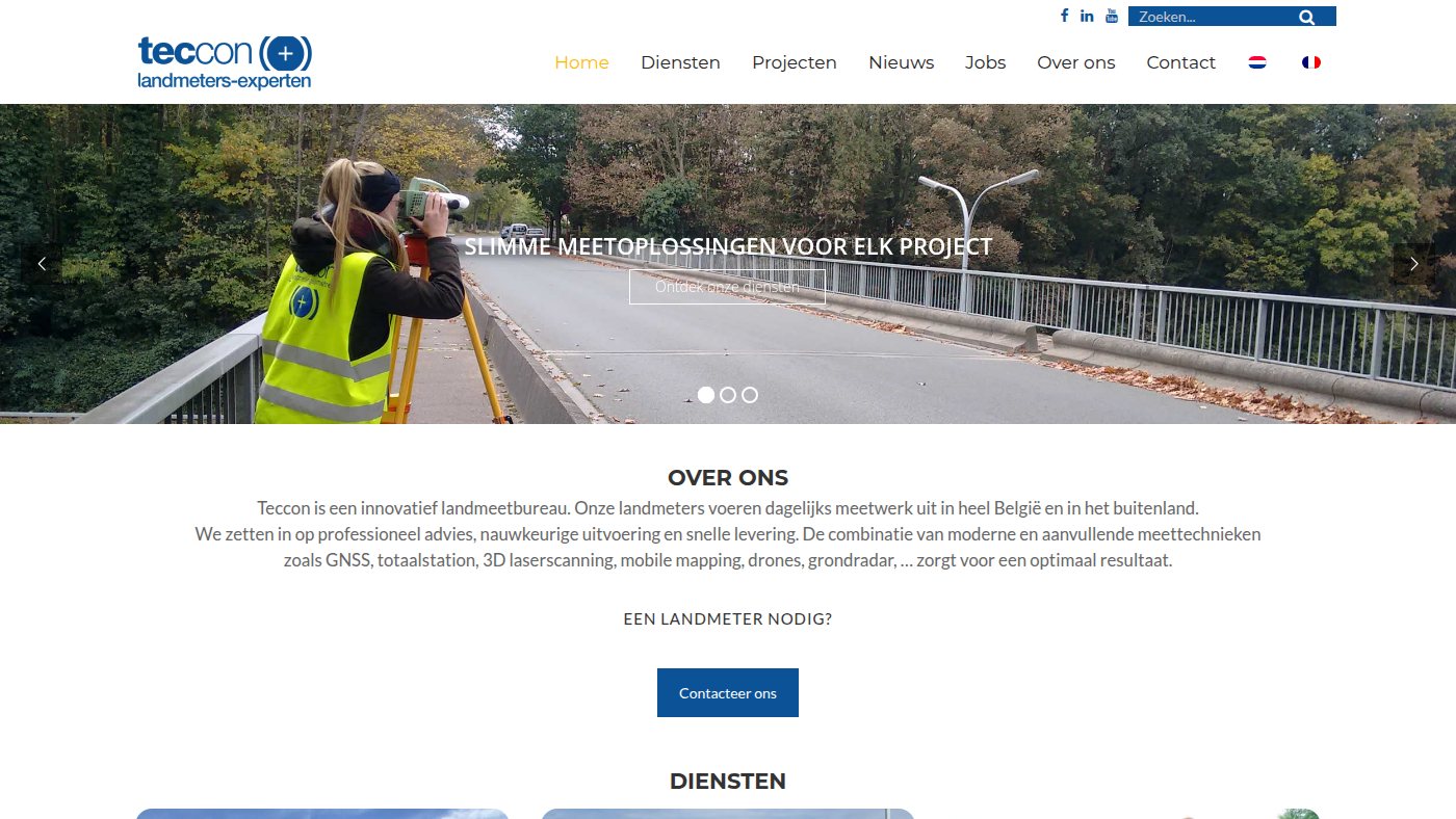 The home page of teccon.be