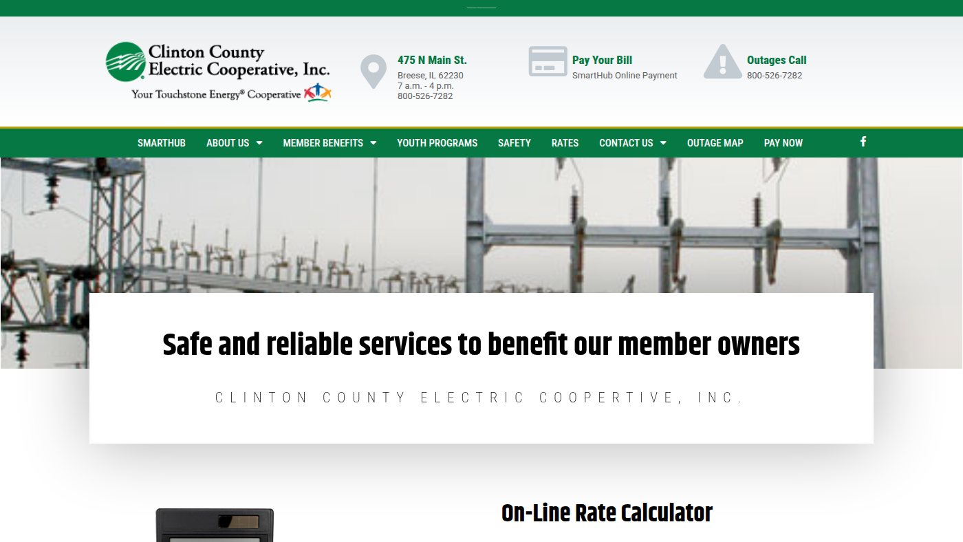 The home page of cceci.com