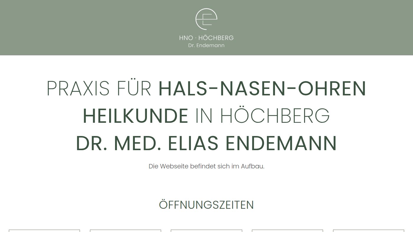 The home page of hno-hoechberg.de