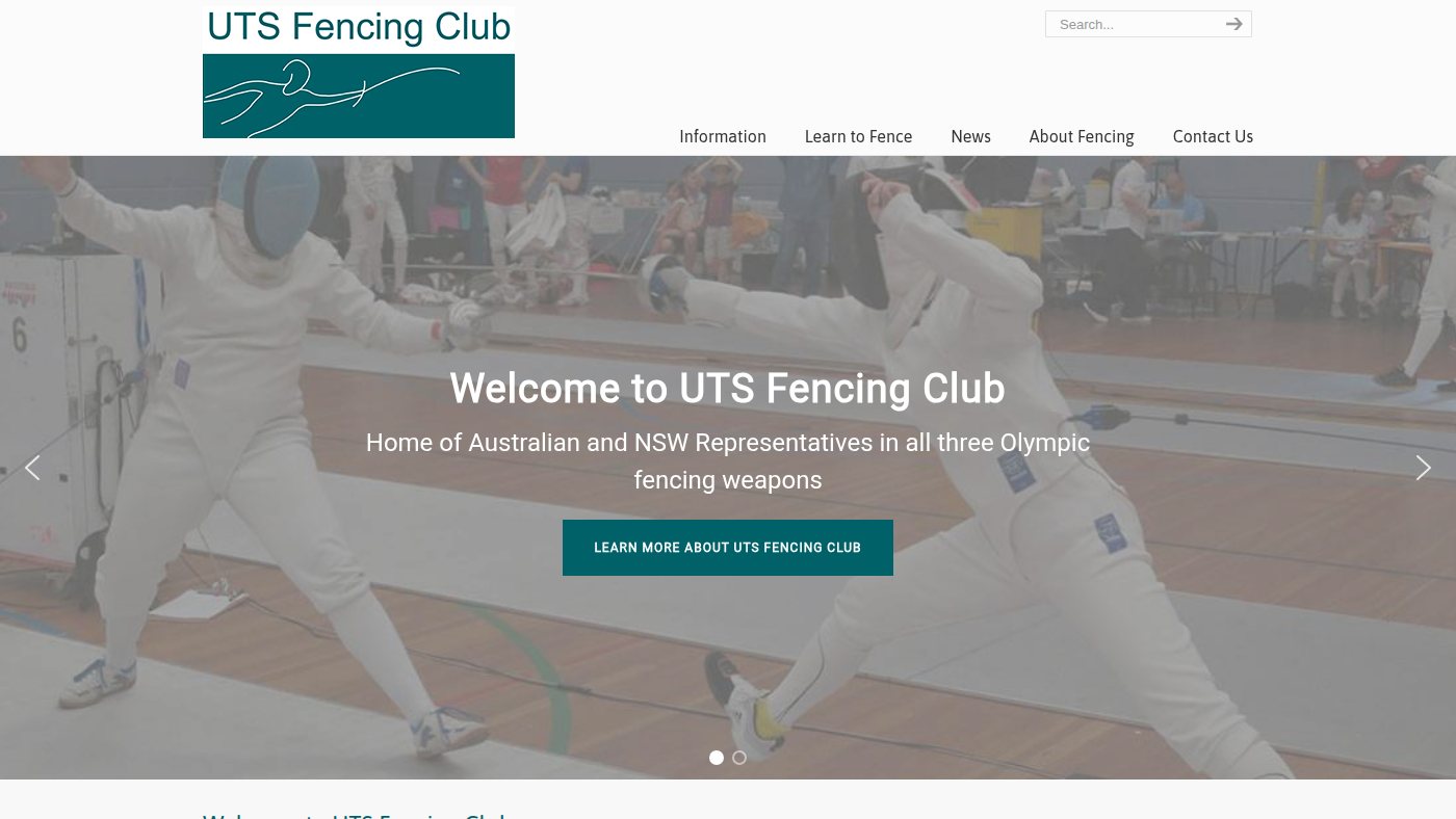 The home page of utsfencing.com