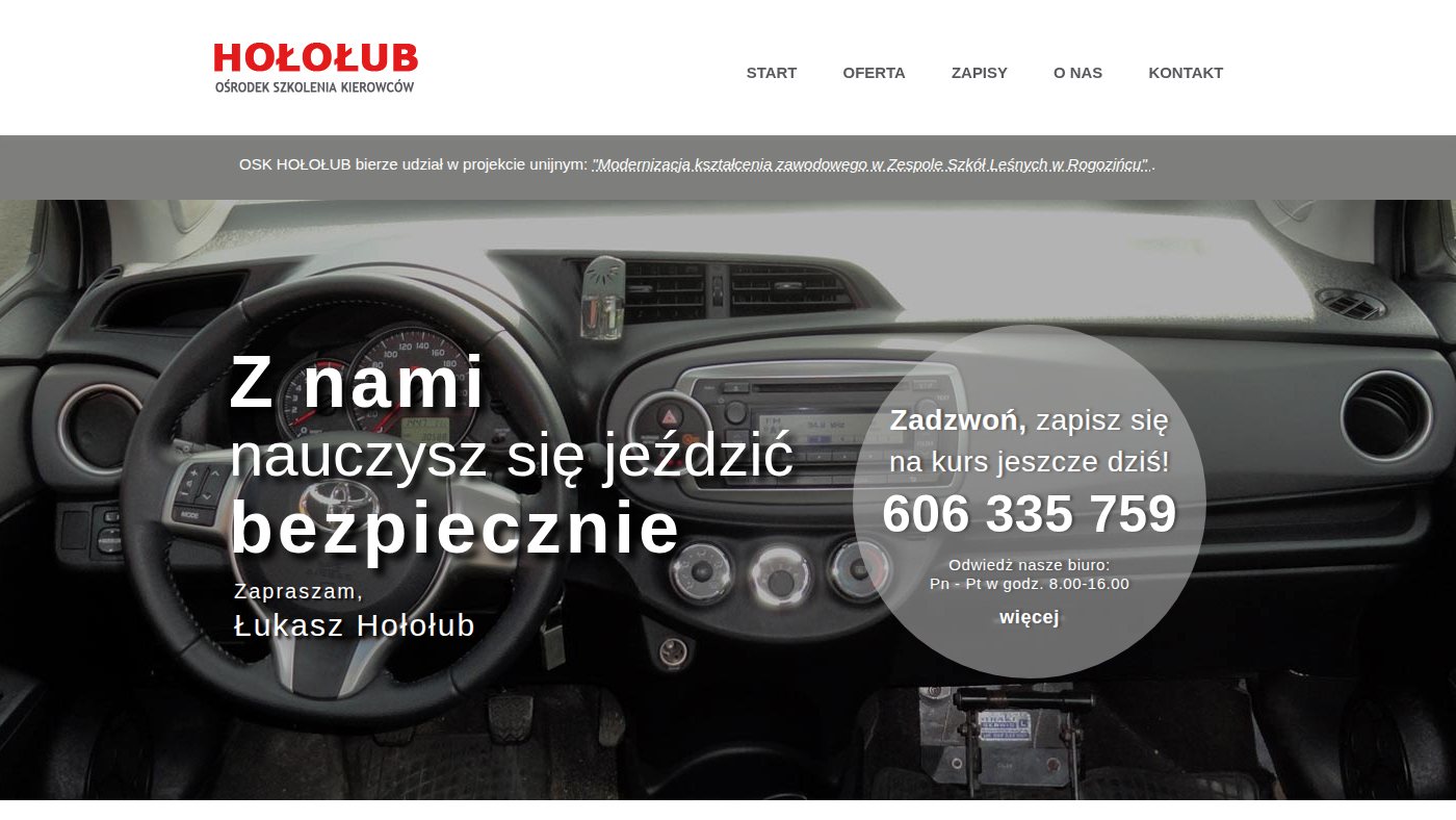 The home page of hololub.pl