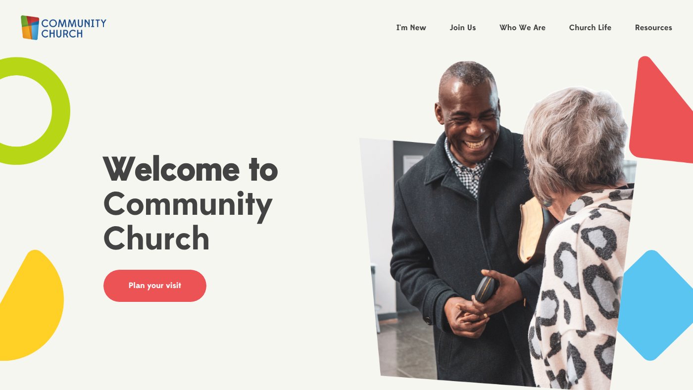 The home page of mycommunitychurch.org.uk