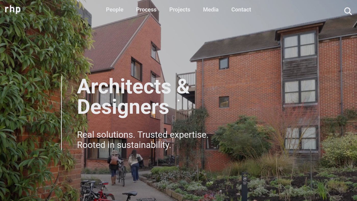 The home page of rhpartnership.co.uk