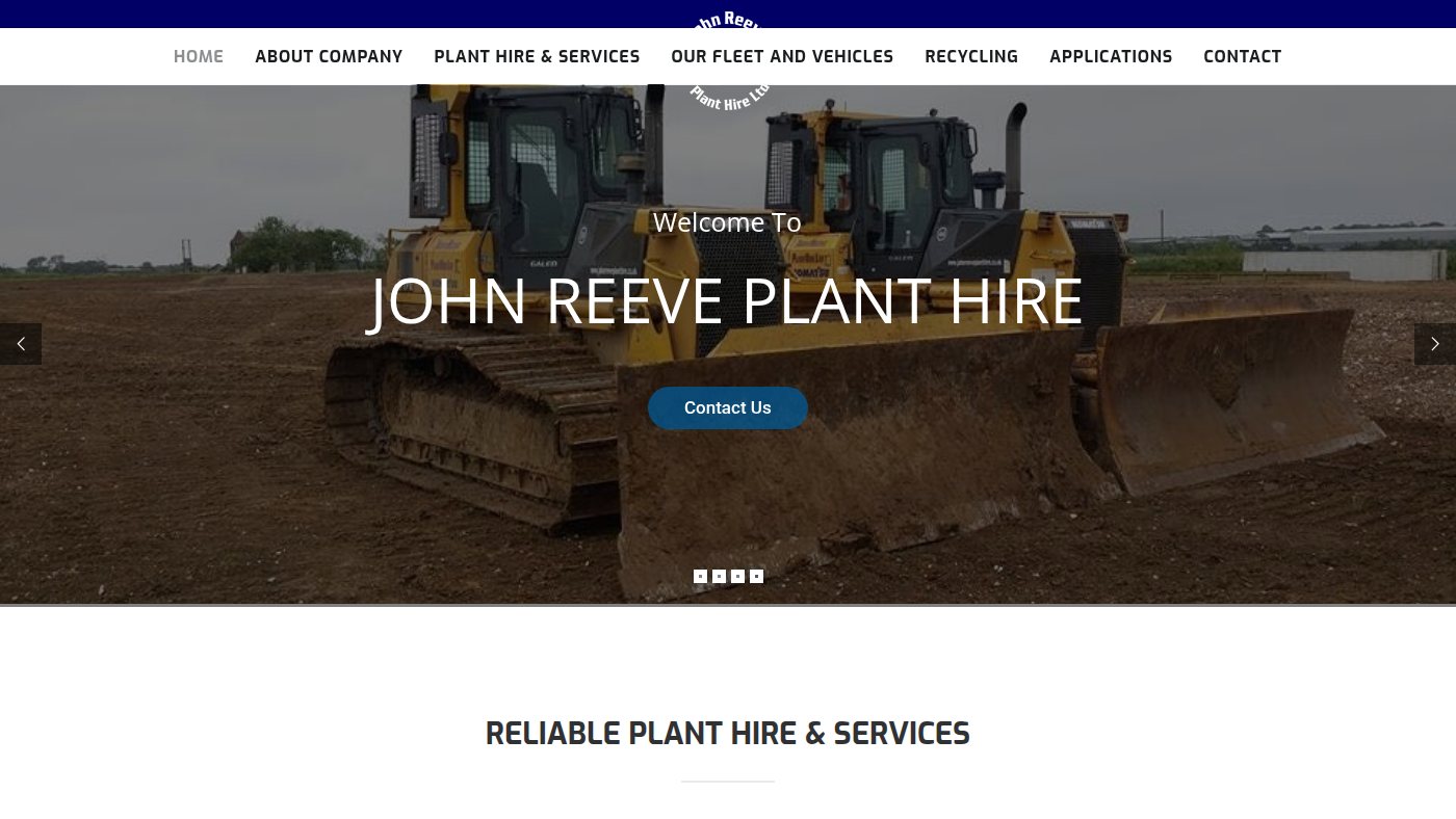 The home page of johnreeveplanthire.co.uk