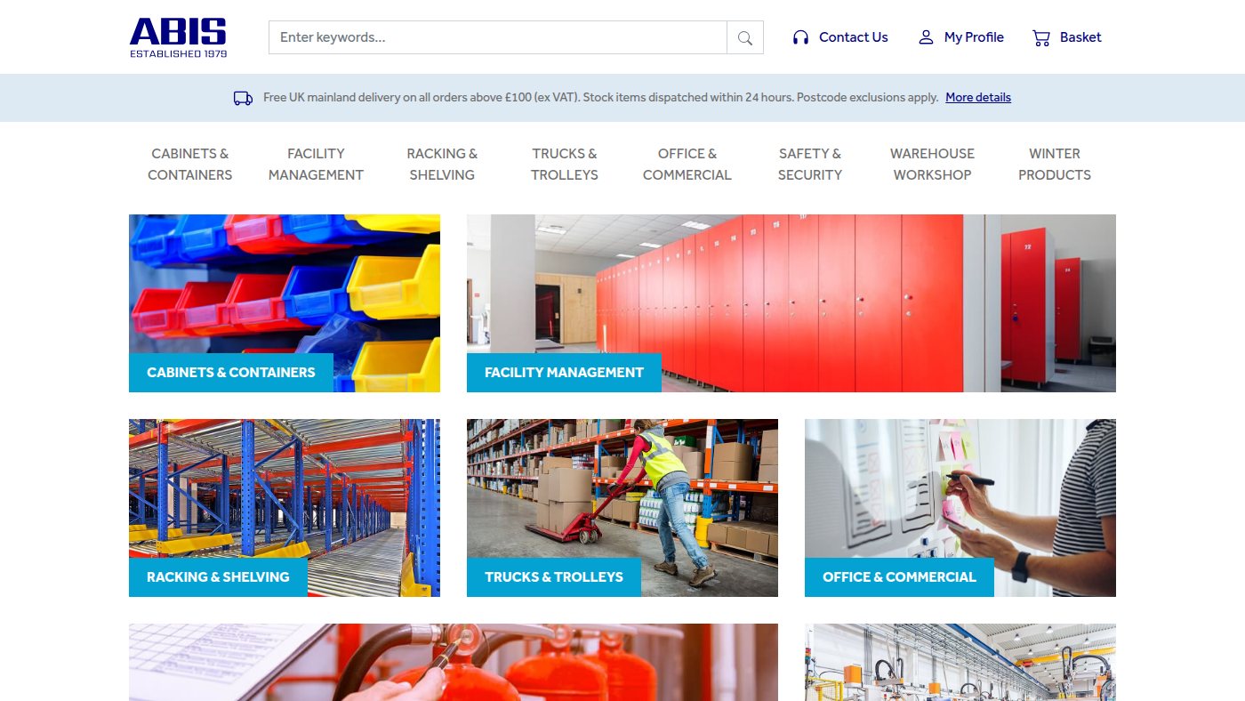 The home page of abis-uk.com