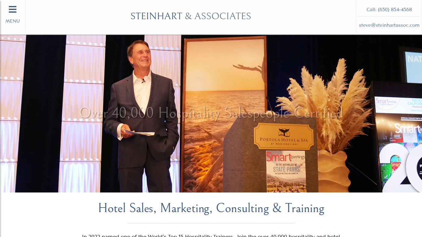 The home page of steinhartassoc.com