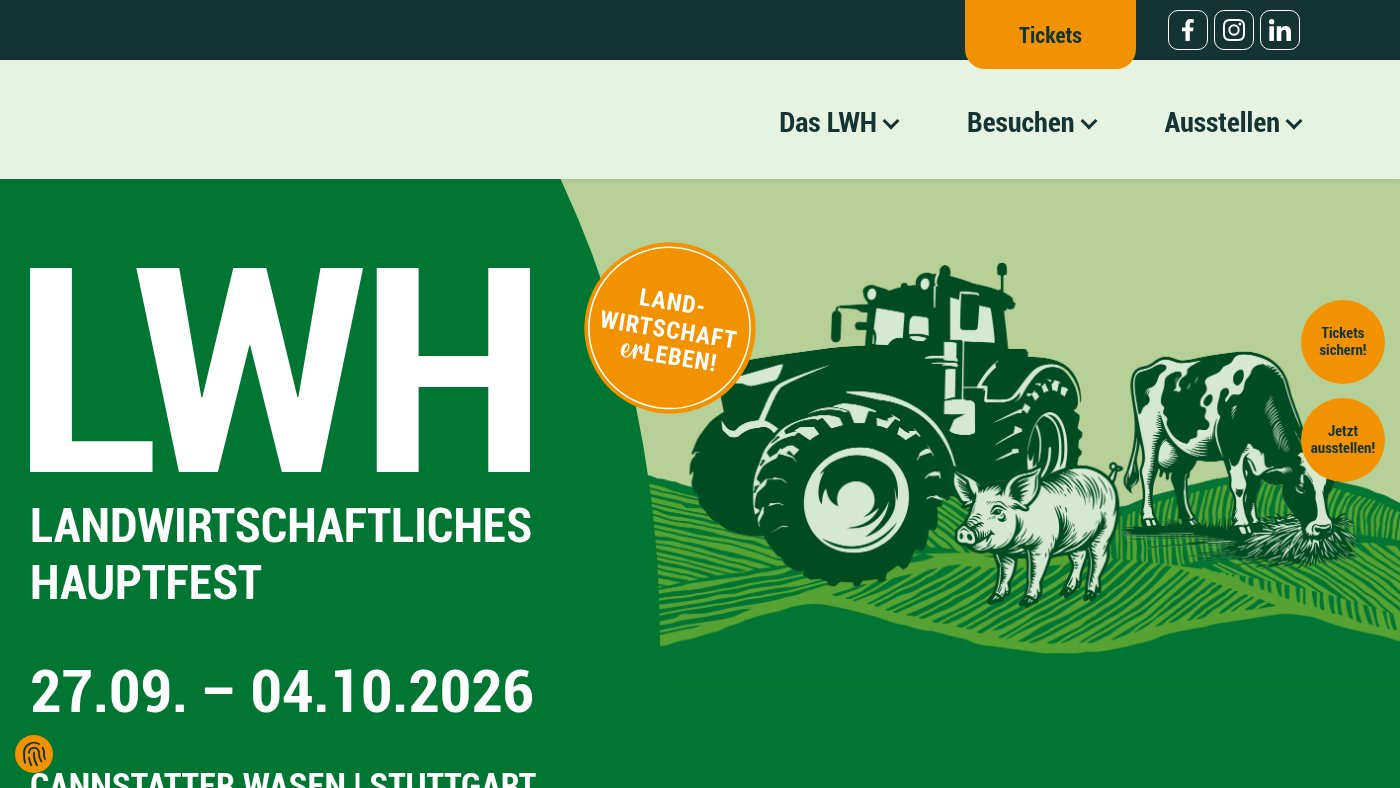 The home page of lwh-stuttgart.de