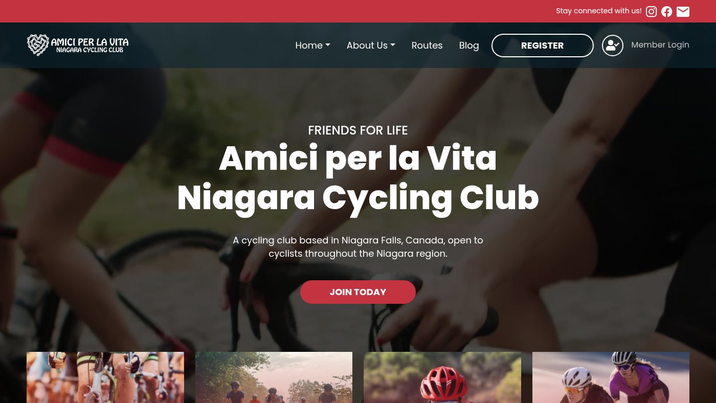 The home page of aplvncc.ca