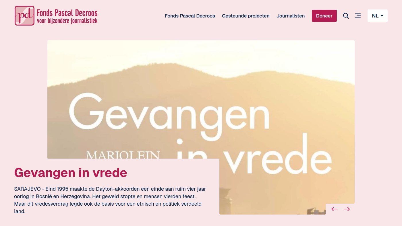 The home page of fondspascaldecroos.org