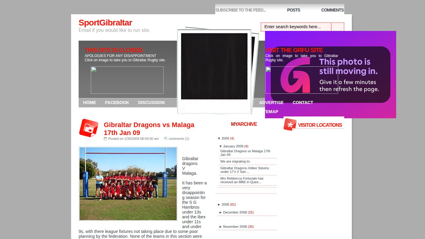 The home page of sportgibraltar.blogspot.com