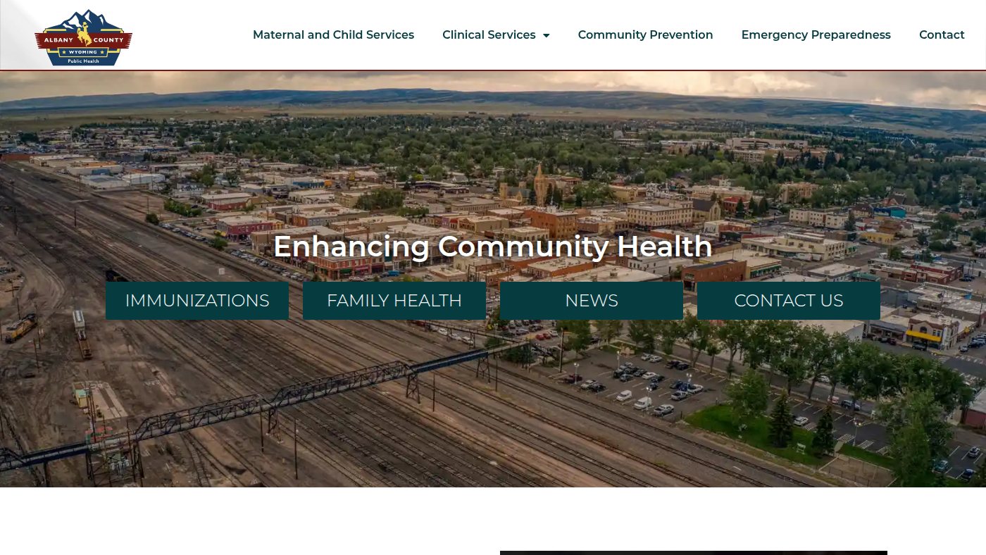 The home page of publichealthlaramie.org