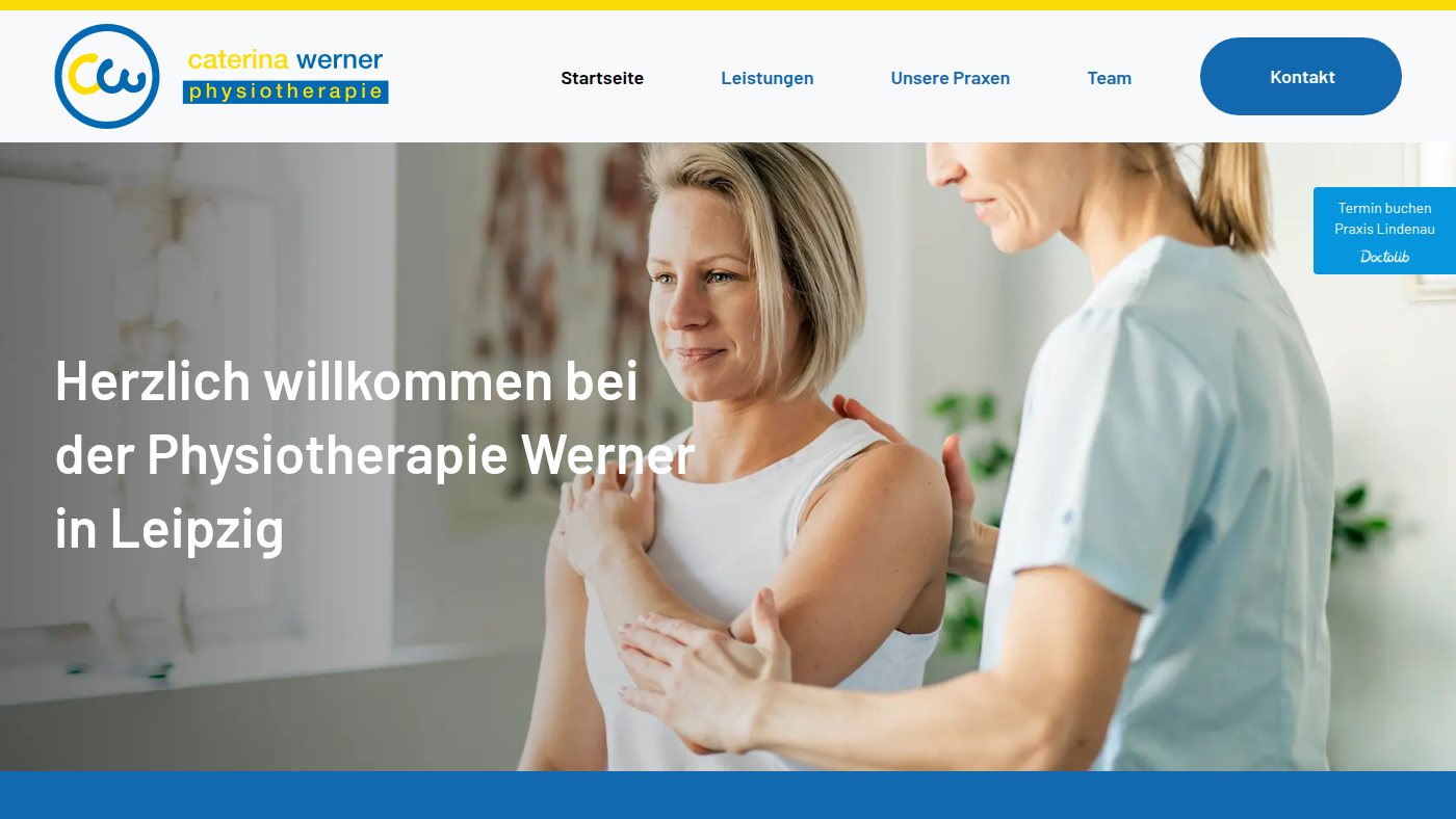 The home page of physioteam-werner.de