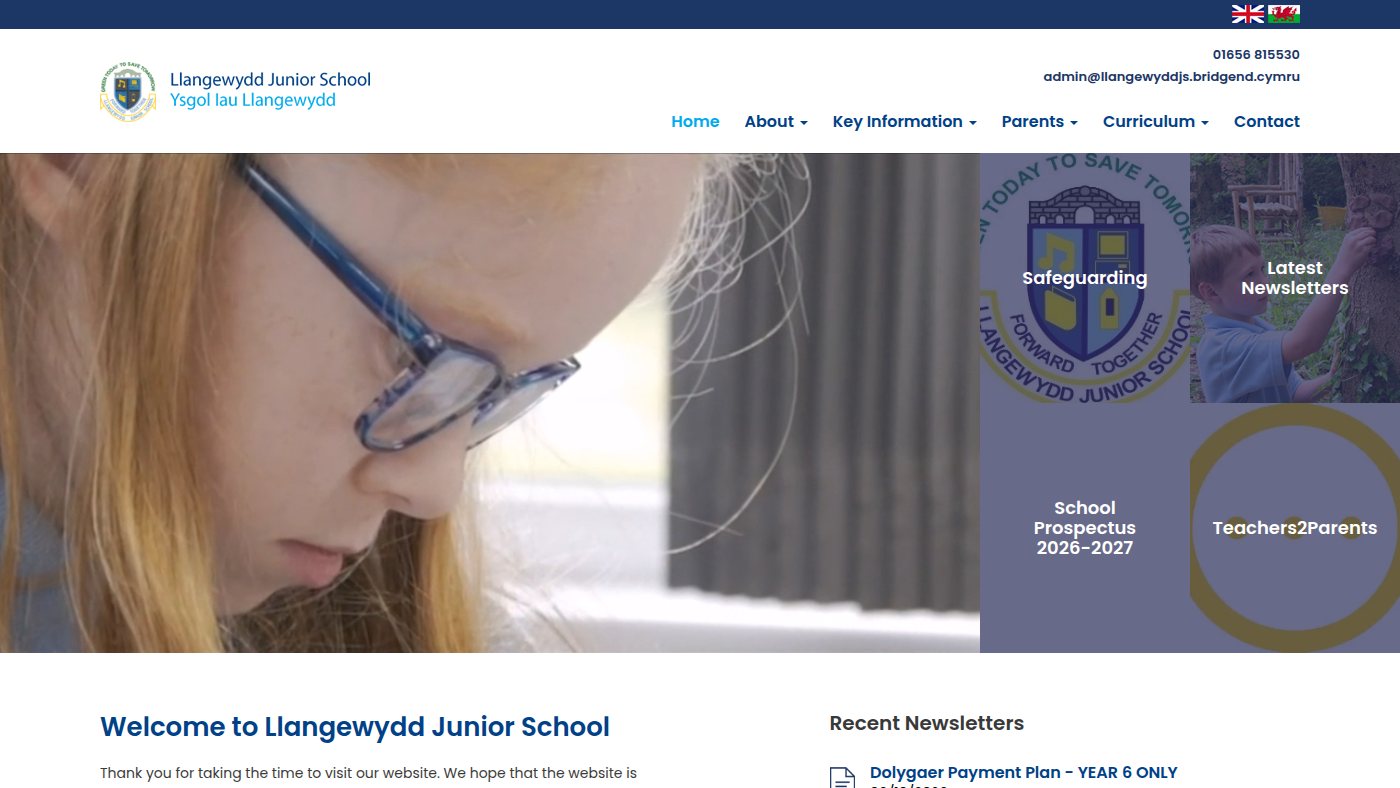 The home page of llangewydd.co.uk