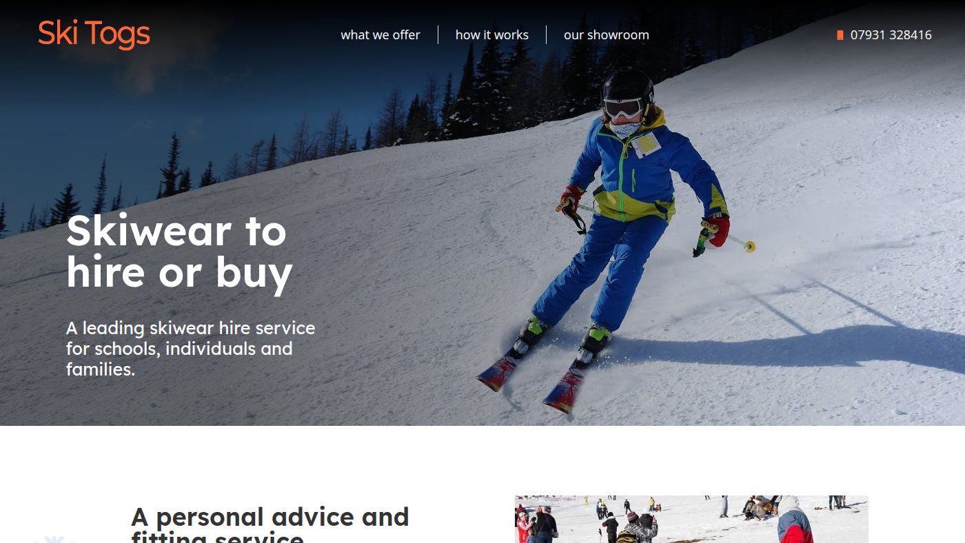 The home page of skitogshire.co.uk