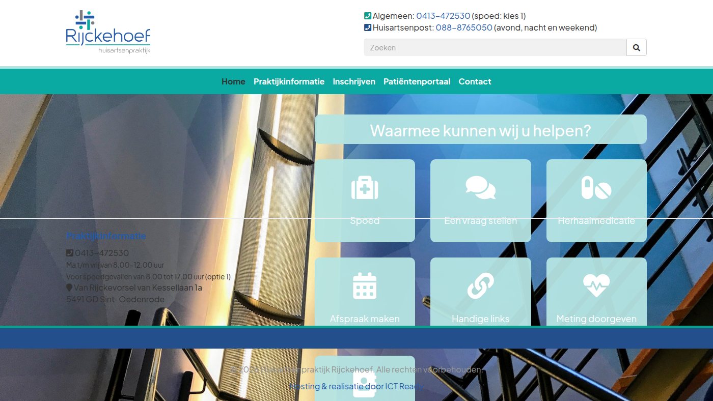 The home page of rijckehoef.nl