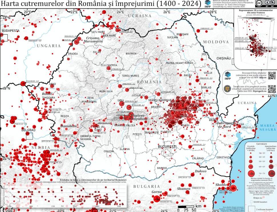 Біля Галаца стався землетрус магнітудою 3,1