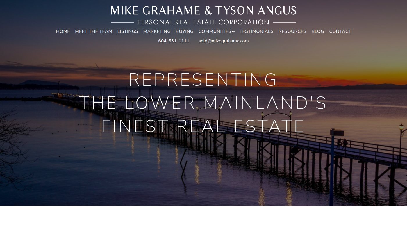 The home page of mikegrahame.com