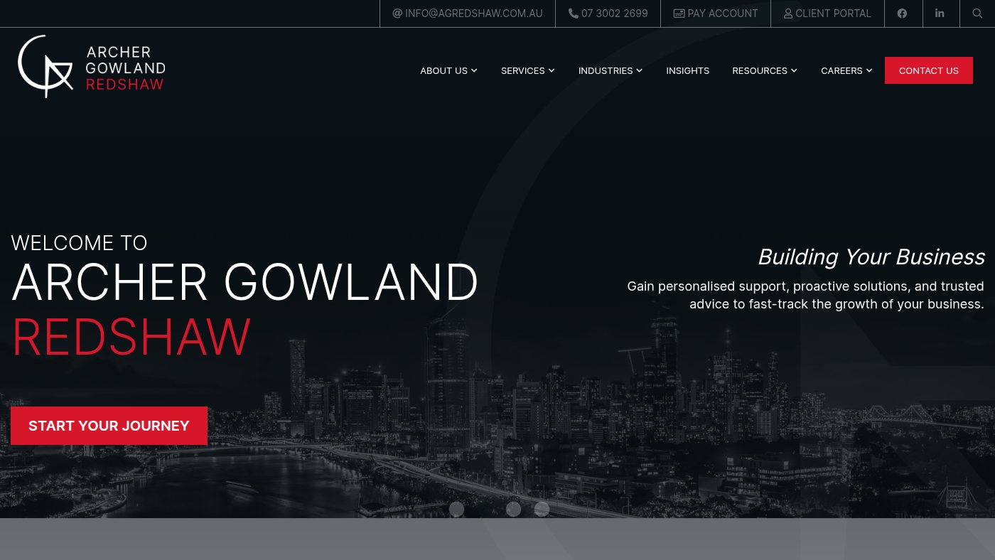 The home page of agredshaw.com.au