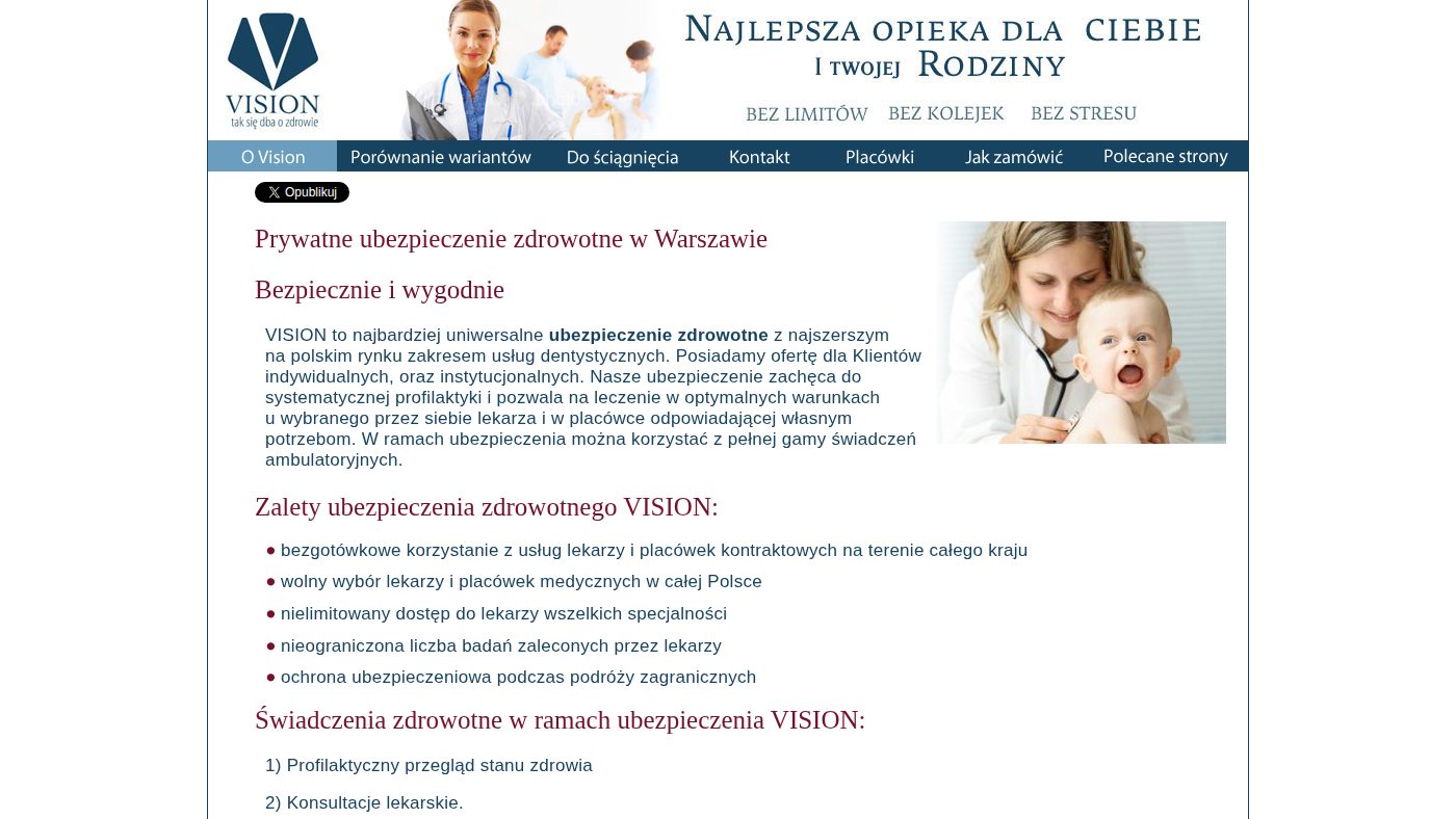 The home page of zdrowotne.biz