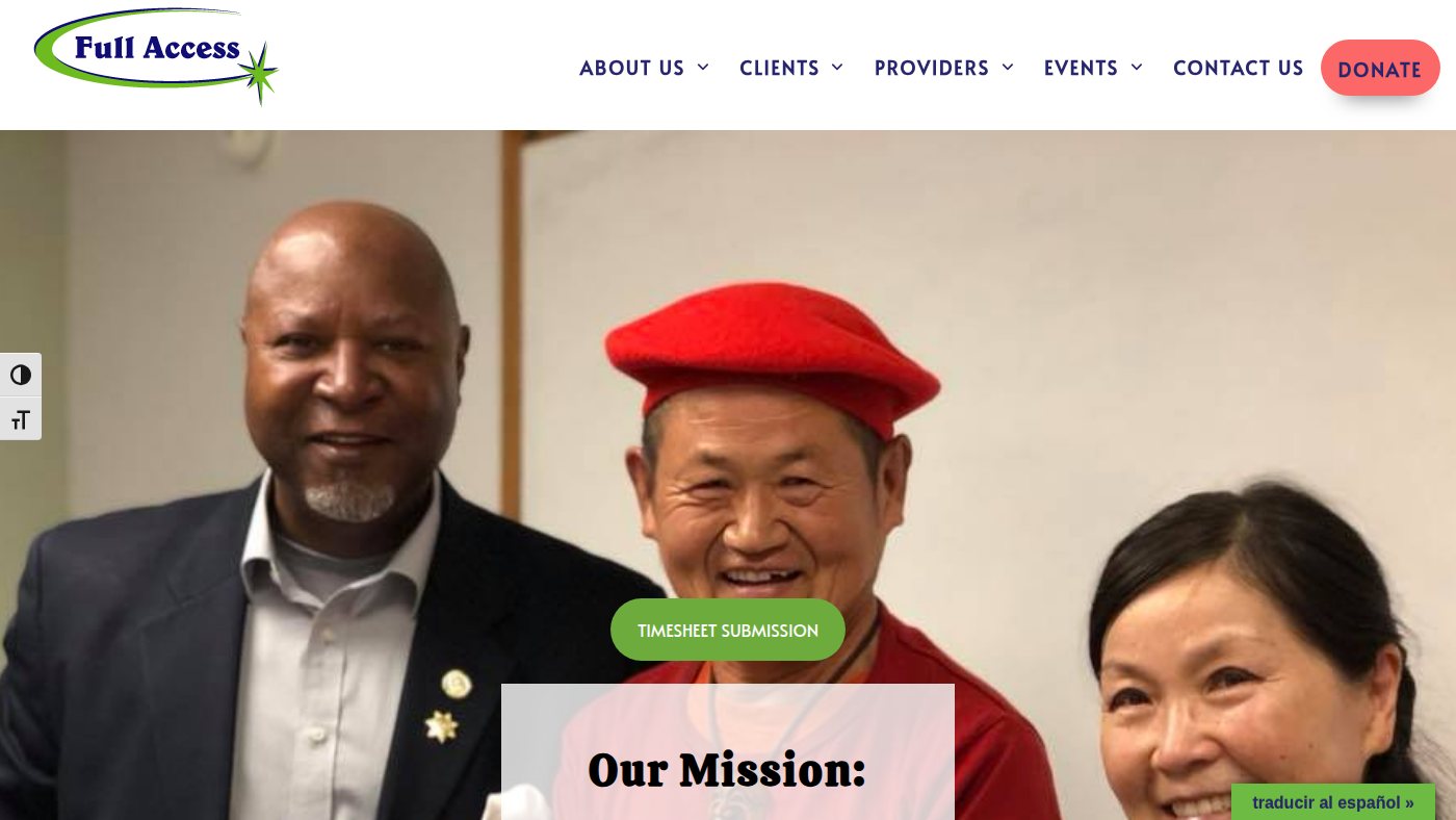 The home page of fullaccess.org