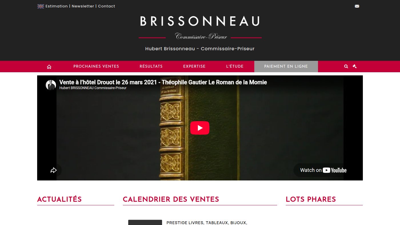 The home page of brissonneau.net