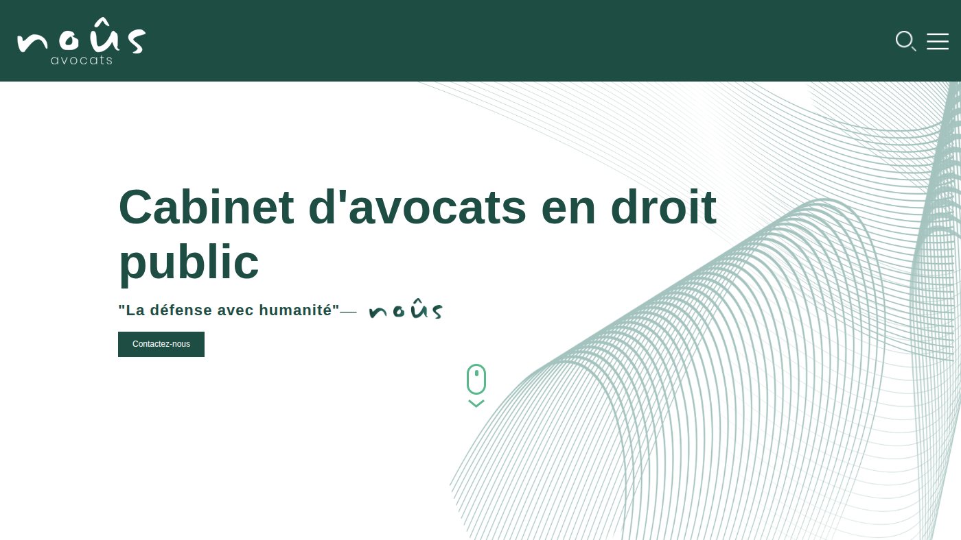 The home page of nous-avocats.fr