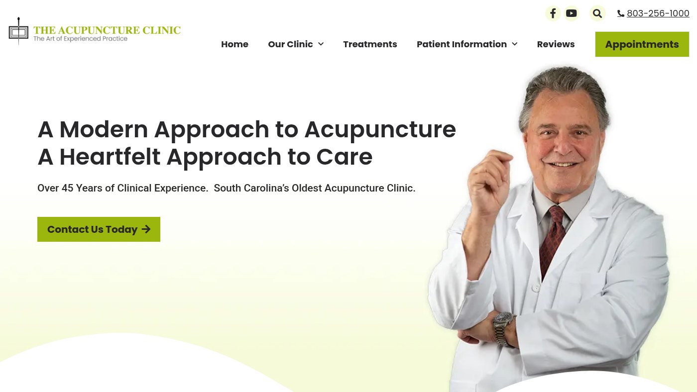 The home page of scacupuncture.com