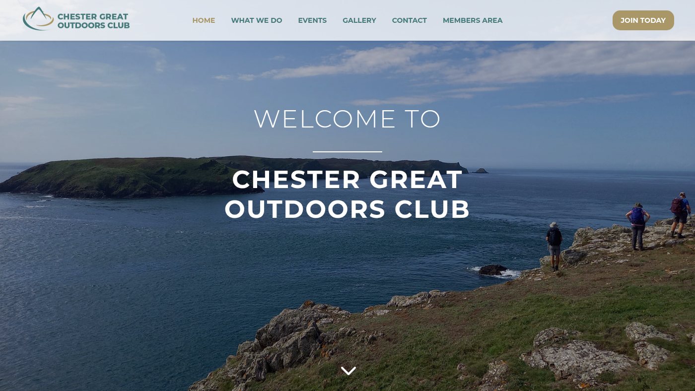 The home page of greatoutdoors.org.uk