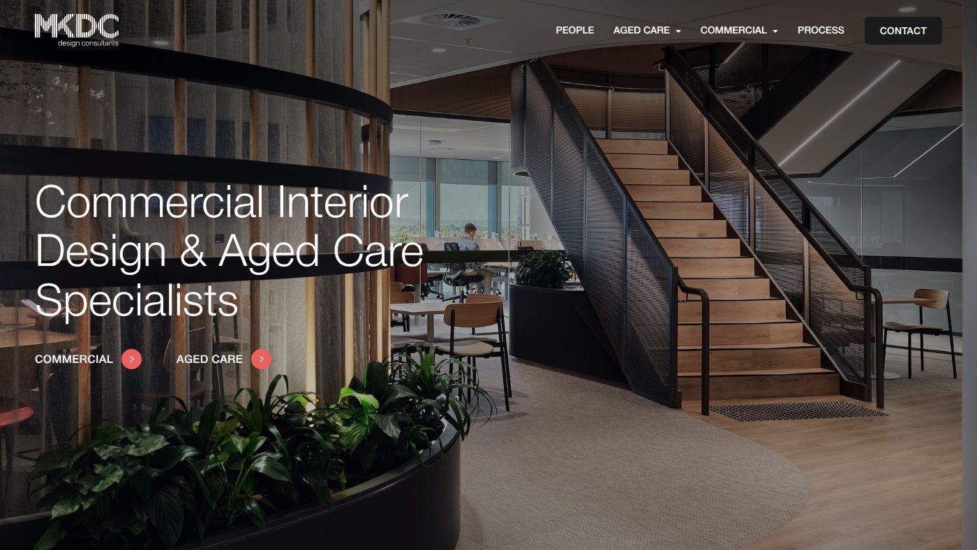 The home page of mkdc.com.au