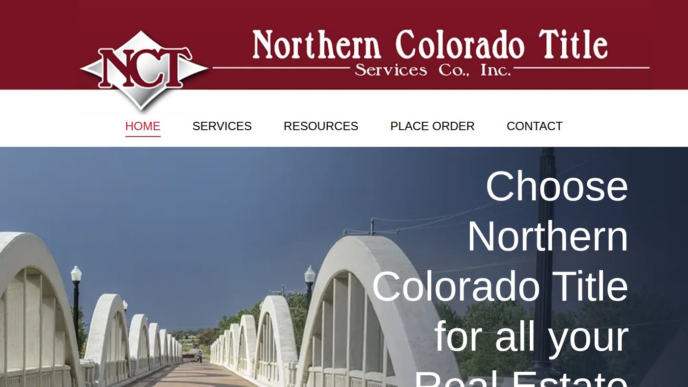 The home page of ncts.com