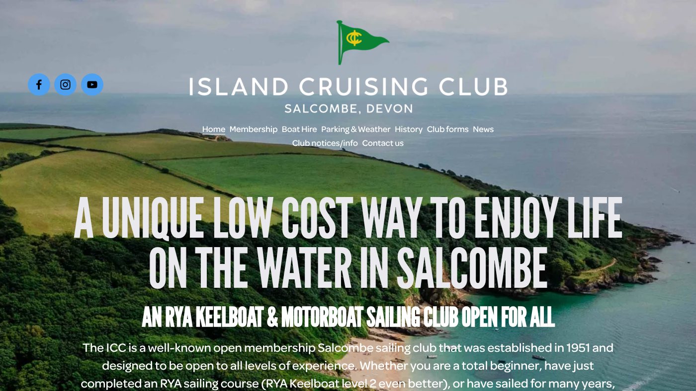 The home page of islandcruisingclub.com