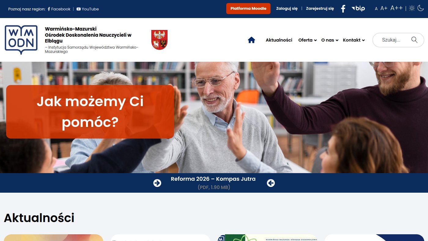 The home page of wmodn.elblag.pl