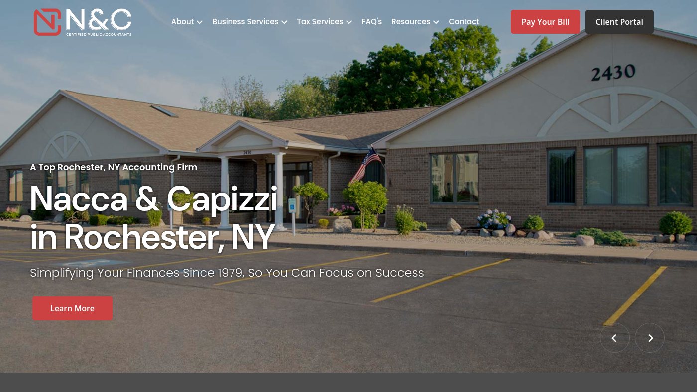 The home page of naccacpas.com