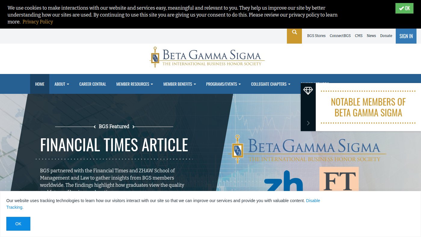 The home page of betagammasigma.org