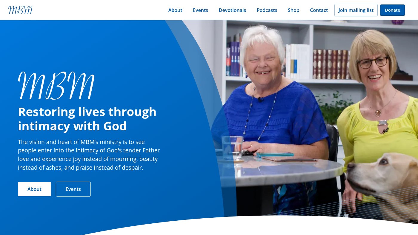 The home page of mbm-ministries.org
