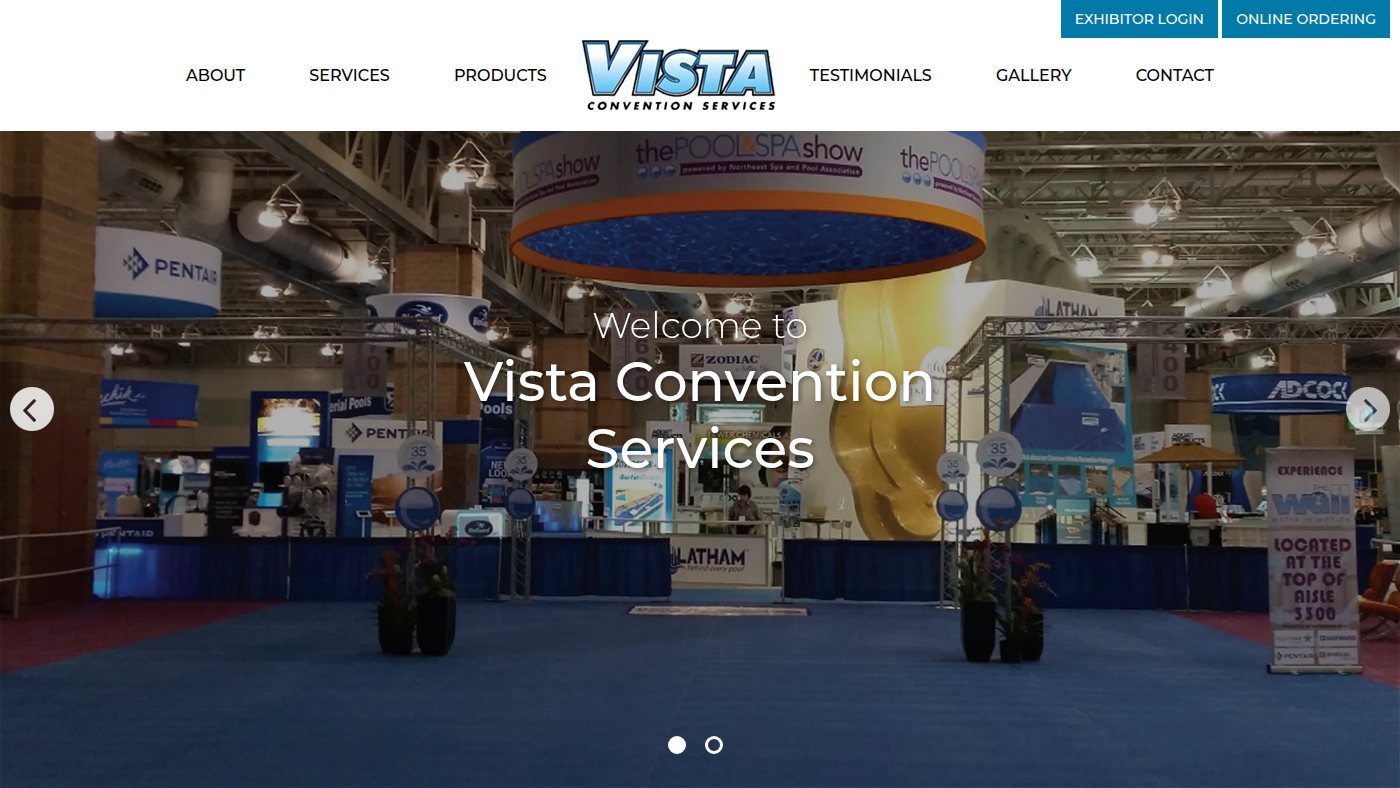 The home page of vistacs.com