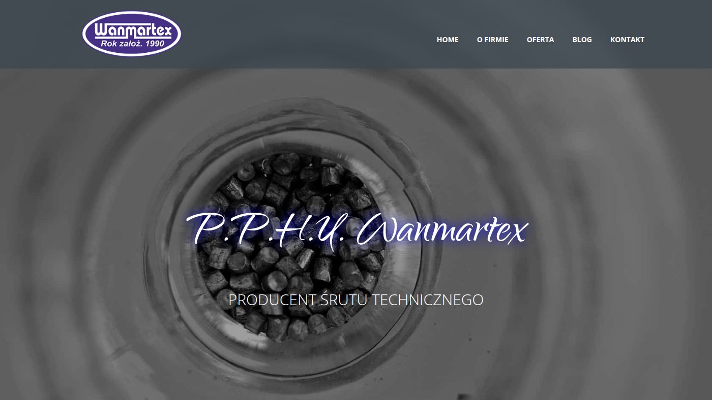 The home page of wanmartex.pl